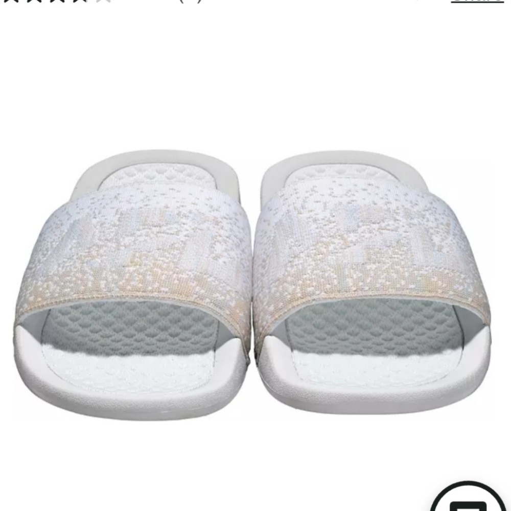 NWT APL TechLoom Satin Slide sandals in ombre / white  size 8.